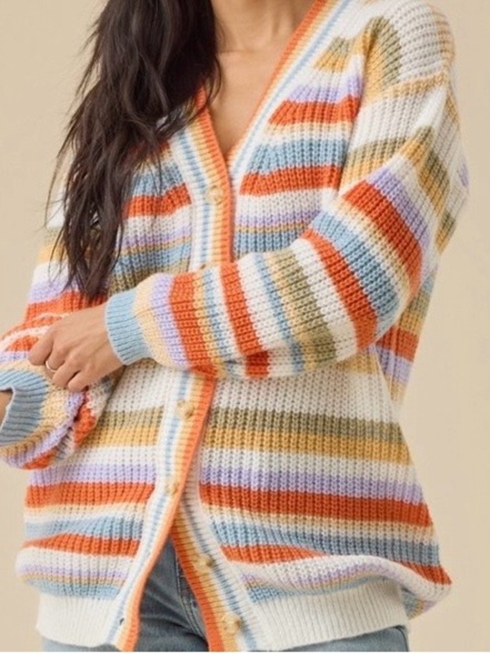 NEW Altar’d State Oversized Striped Knit Cardigan Sweater Size XL & 3XL NWT